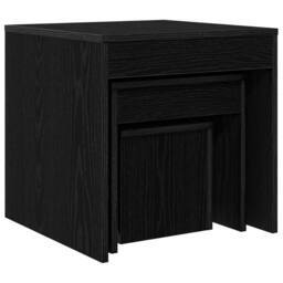 EONLION Coffee Table 3 pcs Black Oak - Size: 100 cm - thumbnail 4