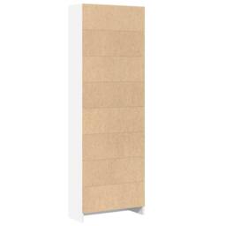 Berkfield Home Decorative Bookcase White 60x24x176 cm Engineered Wood - Size: 60 x 24 x 176 cm - thumbnail 6