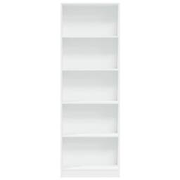 Berkfield Home Decorative Bookcase White 60x24x176 cm Engineered Wood - Size: 60 x 24 x 176 cm - thumbnail 4