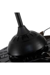 Caged Farmhouse Style Ceiling Fan with Lights in Black - thumbnail 6