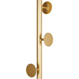 Wyld and Coco Gold Painted Aluminium Coat Stand Marble Base Freestanding - thumbnail 3