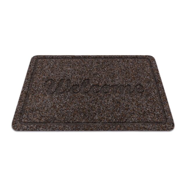 RugsX Welcome 7097 Doormat in Brown - Size: 50 cm x 80 cm - image 1