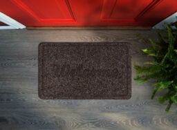 RugsX Welcome 7097 Doormat in Brown - Size: 50 cm x 80 cm - thumbnail 4