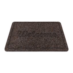 RugsX Welcome 7097 Doormat in Brown - Size: 50 cm x 80 cm