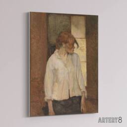 "Artery8 At Montrouge Rosa La Rouge Canvas Wall Art Print Toulouse Lautrec in Brown - Size: W18"" x H24""" - thumbnail 2