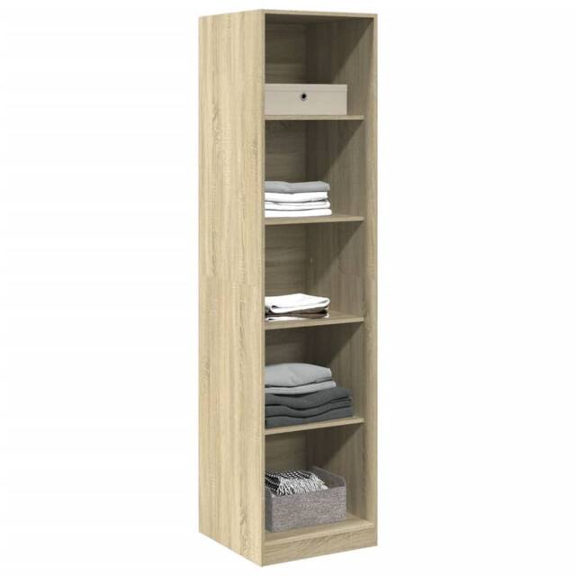Berkfield Home Wardrobe Sonoma Oak 50x50x200 cm Engineered Wood in Light Oak - Size: 50 x 50 x 200 cm - image 1