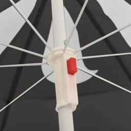 Berkfield Home Outdoor Parasol with Steel Pole Anthracite 180 cm in Black - thumbnail 4
