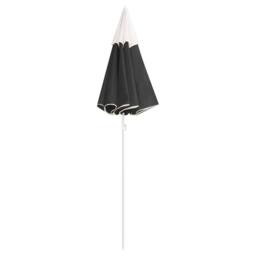 Berkfield Home Outdoor Parasol with Steel Pole Anthracite 180 cm in Black - thumbnail 1