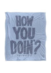 Warner Brothers Friends Joey Tribbiani Classic Silky Touch Super Soft Throw Blanket in White - thumbnail 1