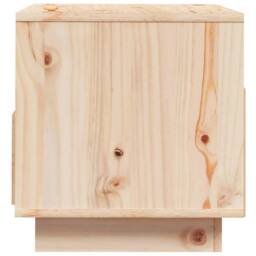 Berkfield Home TV Cabinet 60x35x37 cm Solid Wood Pine in Natural - Size: 60 x 35 x 37 cm - thumbnail 6
