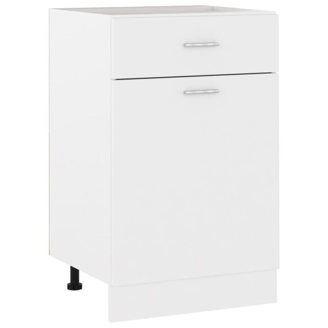 Berkfield Home Drawer Bottom Cabinet White 50x46x81.5 cm Engineered Wood - image 1