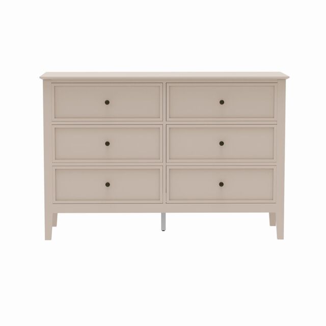 Melody Maison Large 6 Drawer Chest Of Drawers - Rowley Pale Cream Range - image 1