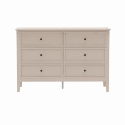 Melody Maison Large 6 Drawer Chest Of Drawers - Rowley Pale Cream Range - thumbnail 7