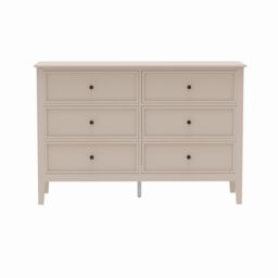 Melody Maison Large 6 Drawer Chest Of Drawers - Rowley Pale Cream Range