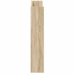 Berkfield Home Wall Shoe Cabinet Sonoma Oak 80x18x90 cm Engineered Wood in Light Tan - Size: 80 x 18 x 90 cm - thumbnail 6