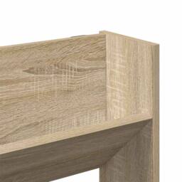 Berkfield Home Wall Shoe Cabinet Sonoma Oak 80x18x90 cm Engineered Wood in Light Tan - Size: 80 x 18 x 90 cm - thumbnail 8