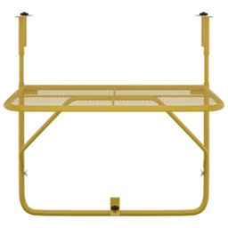 Berkfield Home Balcony Table Gold 60x40 cm Steel - thumbnail 3