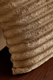 Catherine Lansfield 'Cosy Ribbed' Cushion in Natural - Size: 45 cm x 45 cm - thumbnail 2