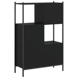 Berkfield Home Decorative Bookcase Black 72x28x109 cm Engineered Wood - Size: 72 x 28 x 109 cm - thumbnail 7