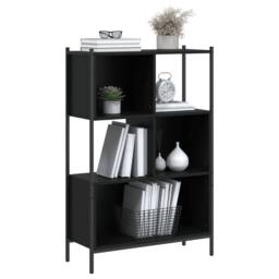Berkfield Home Decorative Bookcase Black 72x28x109 cm Engineered Wood - Size: 72 x 28 x 109 cm - thumbnail 4