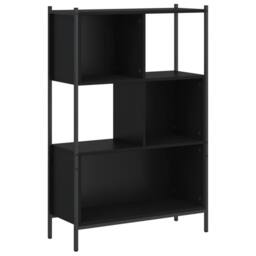 Berkfield Home Decorative Bookcase Black 72x28x109 cm Engineered Wood - Size: 72 x 28 x 109 cm - thumbnail 3