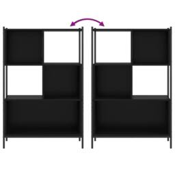 Berkfield Home Decorative Bookcase Black 72x28x109 cm Engineered Wood - Size: 72 x 28 x 109 cm - thumbnail 8