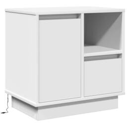 Berkfield Home Bedside Cabinets with LED 2 pcs White 50x34, 5x50 cm - thumbnail 6