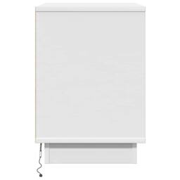 Berkfield Home Bedside Cabinets with LED 2 pcs White 50x34, 5x50 cm - thumbnail 9