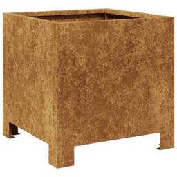 Berkfield Home Garden Planters 2 pcs 30x30x30 cm Corten Steel in Brown - Size: 30 x 30 x 30 cm - thumbnail 9