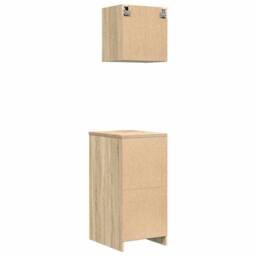 Berkfield Home Garage Cabinets 2 pcs Sonoma Oak Engineered Wood in Brown - thumbnail 8