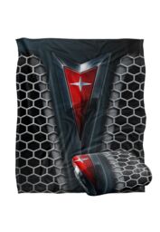 General Motors Pontiac Red Emblem Silky Touch Super Soft Throw Blanket 152 X 127 cm in White - thumbnail 2