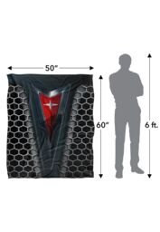 General Motors Pontiac Red Emblem Silky Touch Super Soft Throw Blanket 152 X 127 cm in White - thumbnail 5