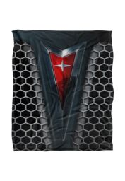 General Motors Pontiac Red Emblem Silky Touch Super Soft Throw Blanket 152 X 127 cm in White