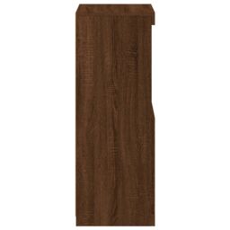 Berkfield Home Sideboard with LED Lights Brown Oak 41x37x100 cm - Size: 41 x 37 x 100 cm - thumbnail 8
