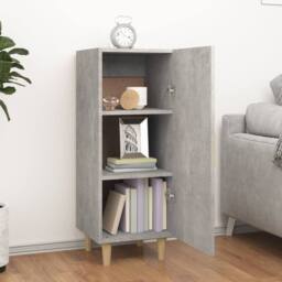 Berkfield Home Sideboard Concrete Grey 34.5x34x90 cm Engineered Wood - thumbnail 3