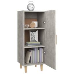 Berkfield Home Sideboard Concrete Grey 34.5x34x90 cm Engineered Wood - thumbnail 5