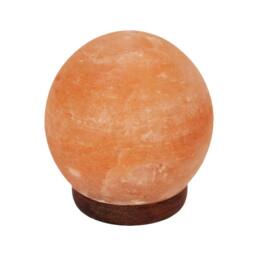 "Dragodirect Himalayan Rock Salt Lamp 5"" Sphere Natural Crystal Night Light in Orange" - thumbnail 2