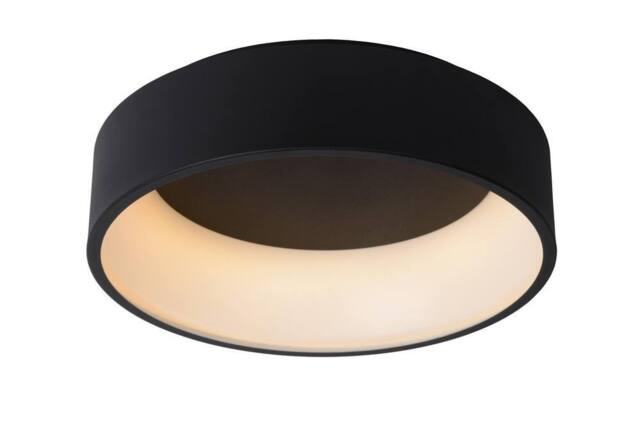 Lucide 'TALOWE' Dimmable Stylish Indoor Decorative LED Flush Ceiling Light in Black - image 1