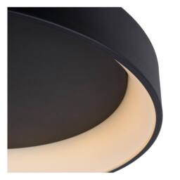 Lucide 'TALOWE' Dimmable Stylish Indoor Decorative LED Flush Ceiling Light in Black - thumbnail 4