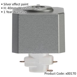 Loops Commercial Track Lighting Pendant Adaptor - 6A Maximum - Silver Rail System in Metallics - thumbnail 2