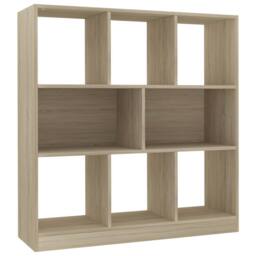 Berkfield Home Book Cabinet Sonoma Oak 97.5x29.5x100 cm Engineered Wood in Brown - thumbnail 1