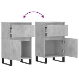 Berkfield Home Sideboard Concrete Grey 40x35x70 cm Engineered Wood - Size: 40 x 35 x 70 cm - thumbnail 9