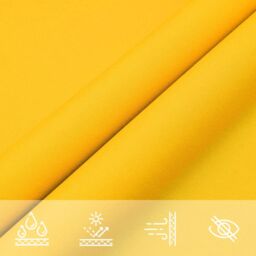 Berkfield Home Sunshade Sail Oxford Fabric Square 7x7 m Yellow - thumbnail 7