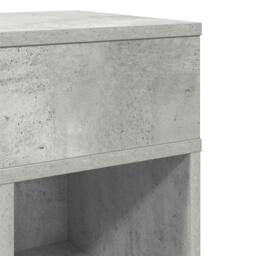 Berkfield Home Bedside Cabinet with Drawer Concrete Grey 25x31x66 cm - Size: 25 x 31 x 66 cm - thumbnail 9