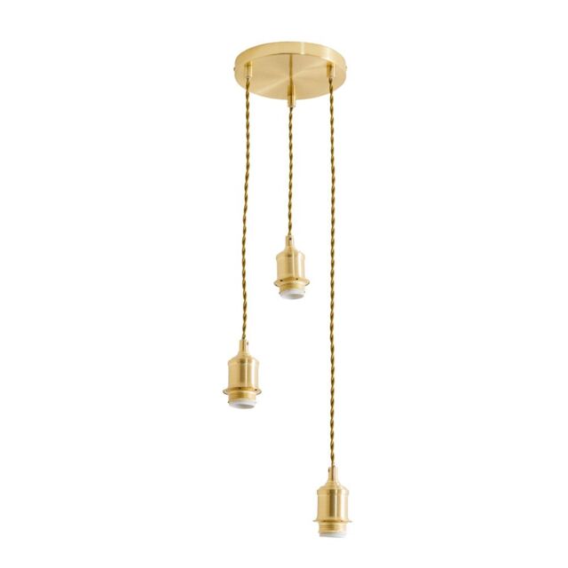 ValueLights Shaw Cluster Drop 3 Way Chrome Gold Black Adjustable Ceiling Light - image 1