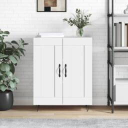 Berkfield Home Sideboard White 69.5x34x90 cm Engineered Wood - thumbnail 2