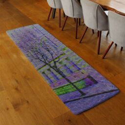 Benjamin Tate Design Lonely Tree Runner Rug in Natural - Size: 67 cm x 230 cm - thumbnail 2