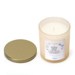 Me To You Inspired With Love Candle - White Rose & Eucalyptus Scent in Cream - Size: Small - thumbnail 3