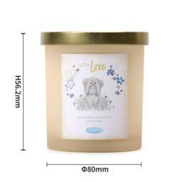 Me To You Inspired With Love Candle - White Rose & Eucalyptus Scent in Cream - Size: Small - thumbnail 4