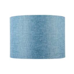 Happy Homewares Contemporary & Sleek Blue Nova Plain Linen Fabric Drum Lamp Shade - Size: 10 inches - thumbnail 4